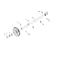 Axle shaft Diagram and Parts List for 96192009600  Poulan Snow Blower