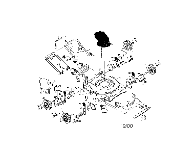 Mower Diagram and Parts List for P35TN20SB  Poulan Lawn Mower