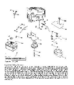 Engine Diagram and Parts List for 917223980  Poulan Lawn Tractor