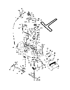 Mower deck Diagram and Parts List for 96012008900  Poulan Lawn Tractor