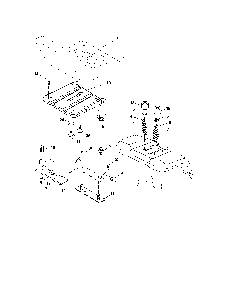 Seat assembly-96012003501 Diagram and Parts List for BB24H42YT  Poulan Lawn Tractor