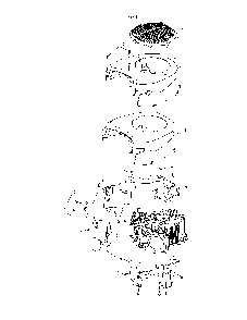 Blower housing Diagram and Parts List for PP22KA42-96042019400  Poulan Lawn Tractor