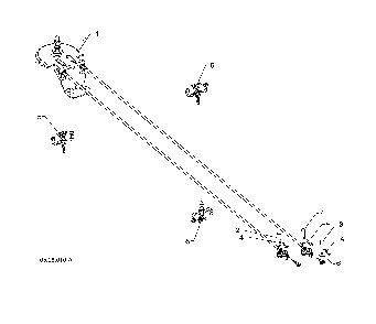 Cable chute rotator Diagram and Parts List for 96192009102  Poulan Snow Blower