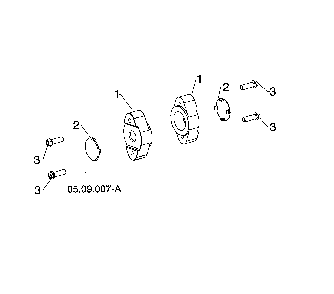 Auger bearing Diagram and Parts List for 96192009003  Poulan Snow Blower