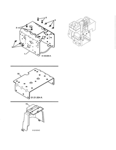 Engine/Mounting Plate/Cover Diagram and Parts List for 96198004300  Poulan Snow Blower