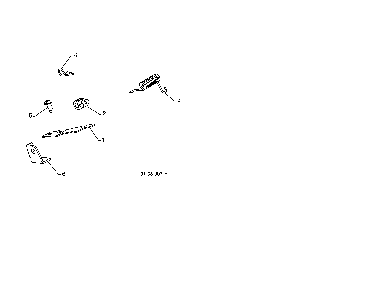 Interlock spring & cam Diagram and Parts List for 96192003700  Poulan Snow Blower