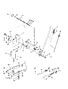 Mower lift Diagram and Parts List for 917279710  Poulan Lawn Tractor