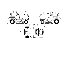 Decals Diagram and Parts List for 917279760  Poulan Lawn Tractor