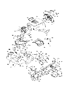 Chassis Diagram and Parts List for 96042010800  Poulan Lawn Tractor