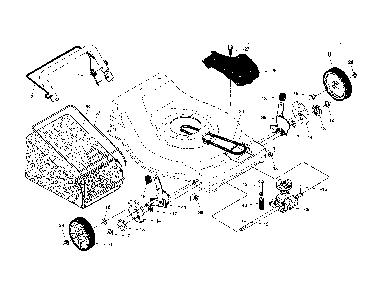 Drive control/gear case/wheels Diagram and Parts List for 96142008700  Poulan Lawn Mower