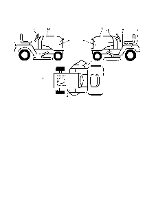 Decals Diagram and Parts List for 96016001700  Poulan Lawn Tractor