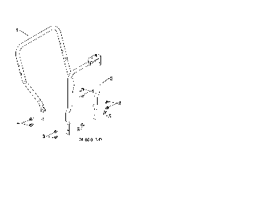 Lower handle Diagram and Parts List for 96192003703  Poulan Snow Blower