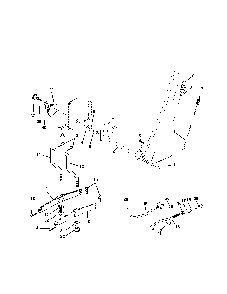 Mower lift Diagram and Parts List for 917279872  Poulan Lawn Tractor