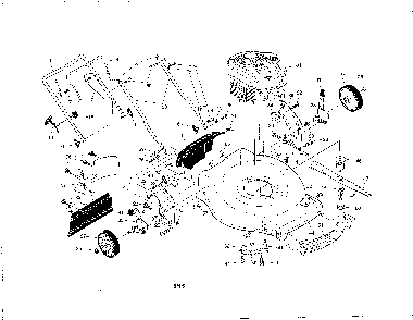 Engine/housing/handle Diagram and Parts List for PR625Y22RP-96142012601  Poulan Lawn Mower