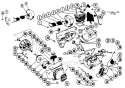 Page B Diagram and Parts List for 5200  Poulan Chainsaw