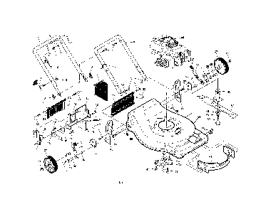 Part Location Diagram of 532445722 Poulan Engine, rato, model number rv140-1 (see page 2)