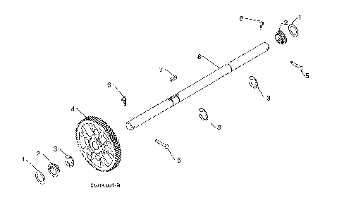 Part Location Diagram of 189282 Poulan Key, Square