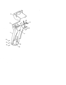 Chute/Deflector Diagram and Parts List for PA5524  Poulan Snow Blower