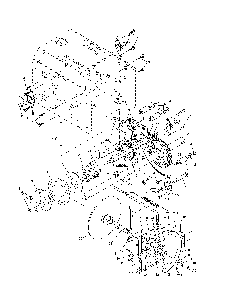 Drive Diagram and Parts List for 96192000500  Poulan Snow Blower