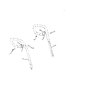 Handles Diagram and Parts List for 96198004600  Poulan Snow Blower