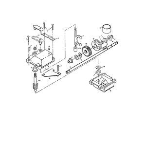 Gearcase Assembly 702510 Diagram and Parts List for PP752PH  Poulan Lawn Mower