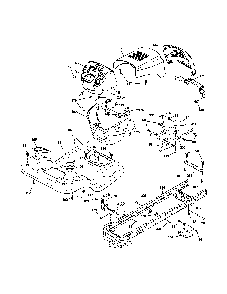 Chassis Diagram and Parts List for 96046001400  Poulan Lawn Tractor