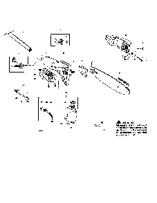 Chain/bar/housing Diagram and Parts List for PP446-2005  Poulan Pole Saw