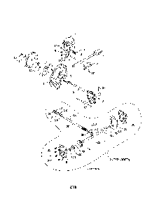 Impeller/gearbox Diagram and Parts List for 96198004301  Poulan Snow Blower