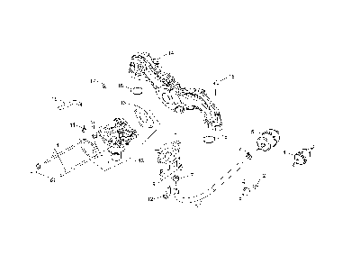 Fuel system Diagram and Parts List for PP22KA42-96042019400  Poulan Lawn Tractor