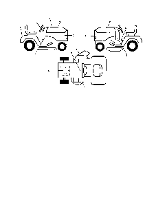 Decals Diagram and Parts List for 96042002700  Poulan Lawn Tractor