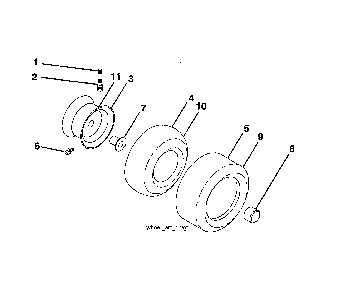 Wheels & tires Diagram and Parts List for 917223980  Poulan Lawn Tractor