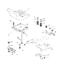 Seat Diagram and Parts List for 96061022200  Poulan Lawn Tractor