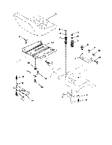 Seat Diagram and Parts List for 96016001900  Poulan Lawn Tractor