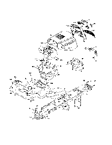 Chassis Diagram and Parts List for 96042000900  Poulan Lawn Tractor