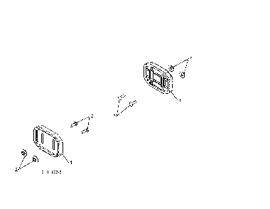 Skid plate Diagram and Parts List for 96198004601  Poulan Snow Blower