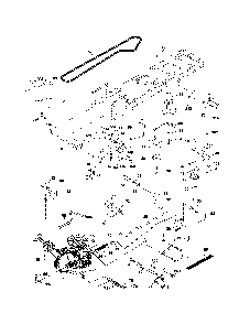 Drive Diagram and Parts List for HD21H42  Poulan Lawn Tractor