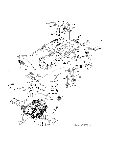 Drive Diagram and Parts List for 96042019300  Poulan Lawn Tractor