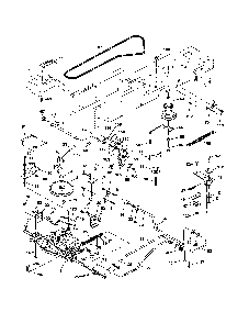 Drive Diagram and Parts List for 96012008900  Poulan Lawn Tractor