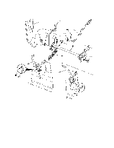 Mower lift Diagram and Parts List for 96042016600  Poulan Lawn Tractor