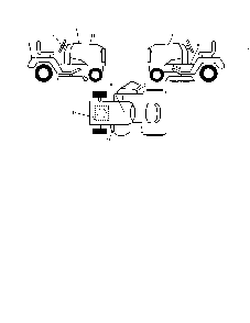 Decals Diagram and Parts List for 96042002601  Poulan Lawn Tractor