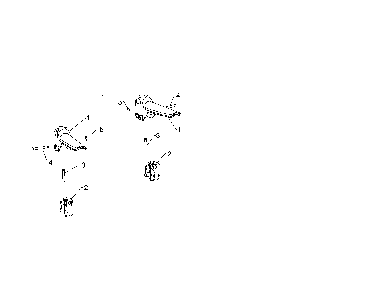 Control lever Diagram and Parts List for 96192009000  Poulan Snow Blower