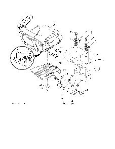Seat assembly Diagram and Parts List for 96042019300  Poulan Lawn Tractor