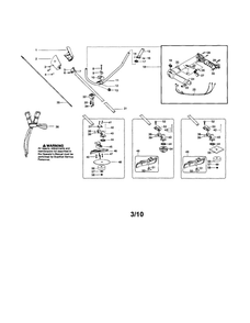 Throttle Housing/Driveshaft Diagram and Parts List for CC2126  Poulan Trimmer