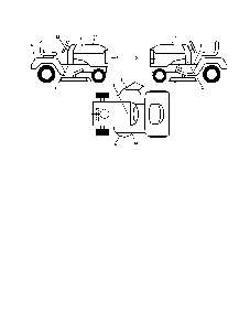 Decals Diagram and Parts List for 96042001000  Poulan Lawn Tractor