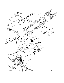 Drive Diagram and Parts List for 96042010700  Poulan Lawn Tractor