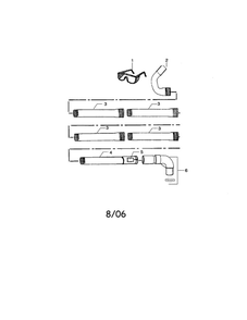 Gutter Attachment Diagram and Parts List for PP2010GA  Poulan Pole Saw