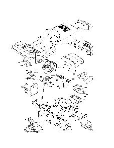 Chassis Diagram and Parts List for BB185H42YT  Poulan Lawn Tractor