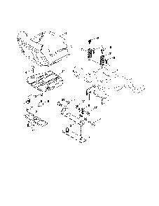 Seat Diagram and Parts List for 96046000800  Poulan Lawn Tractor