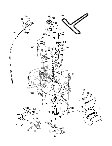 Mower deck Diagram and Parts List for HD20H42  Poulan Lawn Tractor