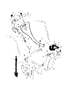 Control panel/discharge chute Diagram and Parts List for 96192000100  Poulan Snow Blower